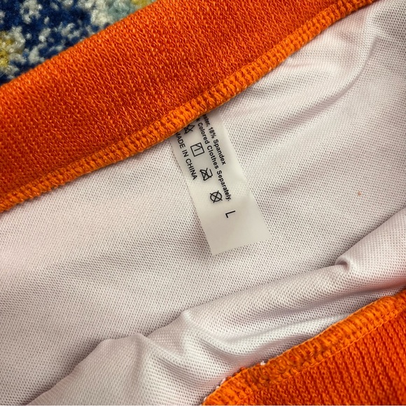 NWOT Ribbed Orange Bikini Set - Picture 2 of 10